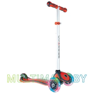 Самокат Globber Primo Plus Lights (красный)